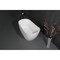 Aqua Eden 51.56 L, 28.38 W, Glossy White/Matte White, Solid Surface White Stone VRTSS513026 - alternate 5